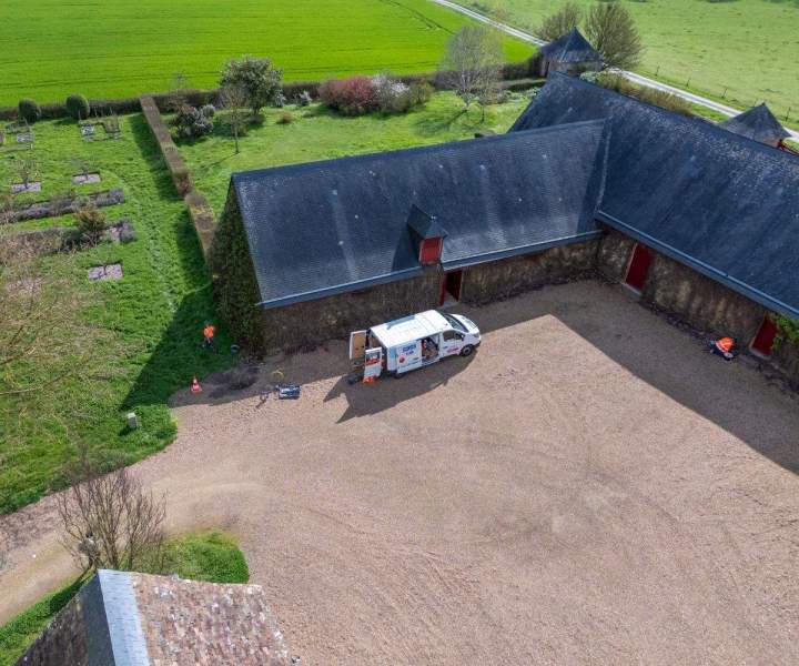 Travaux terrassement fibre Tours