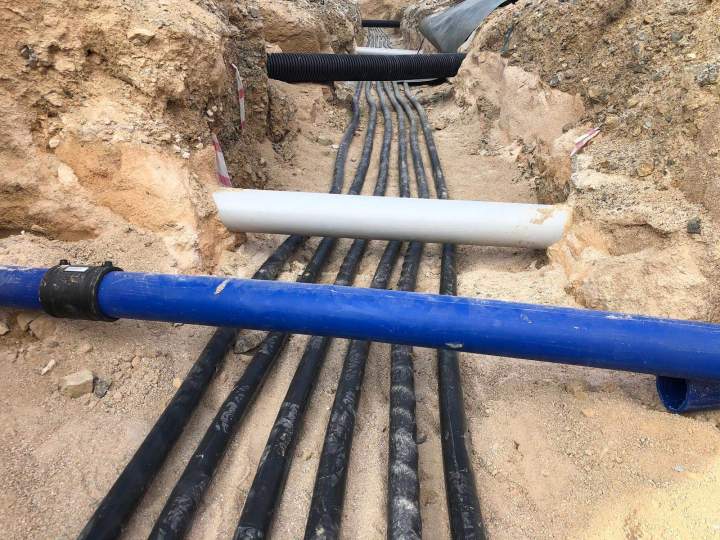 Travaux terrassement fibre Tours
