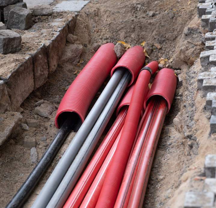 Création de tranchée pour fibre optique Tours